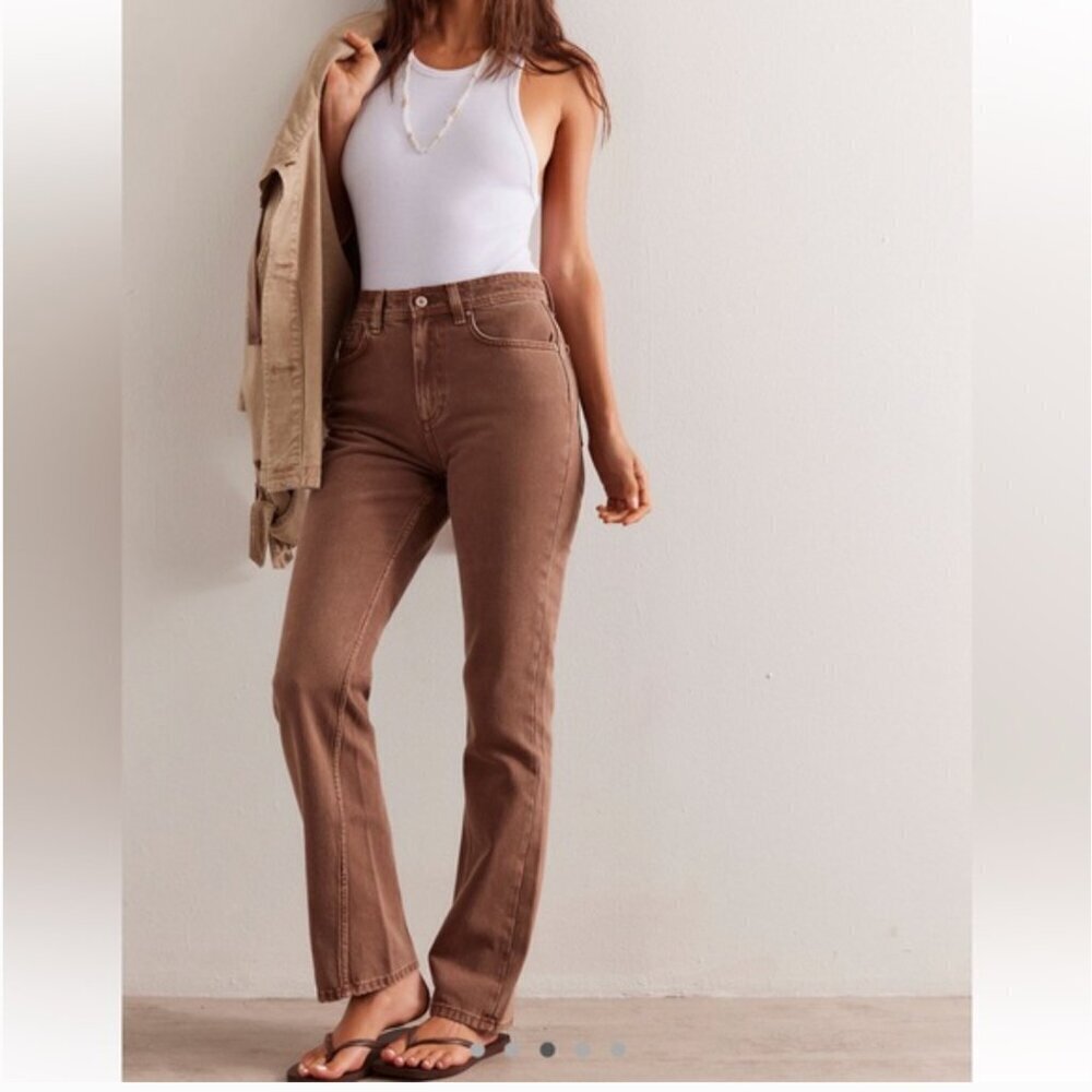 NWOT Free People Xena Slim Straight Jeans size 32 - Picture 8 of 12